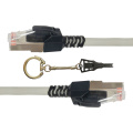 Factory Best Price 26AWG Cat6a RJ45 Patch Cable Locking with Key Insert Secure Communication Cable